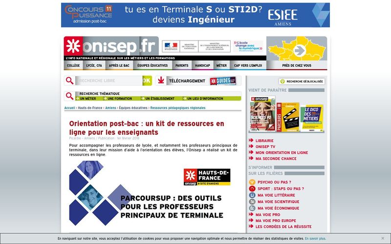 Orientation post-bac : un kit de ressources en ligne pour les enseignants (Onisep)